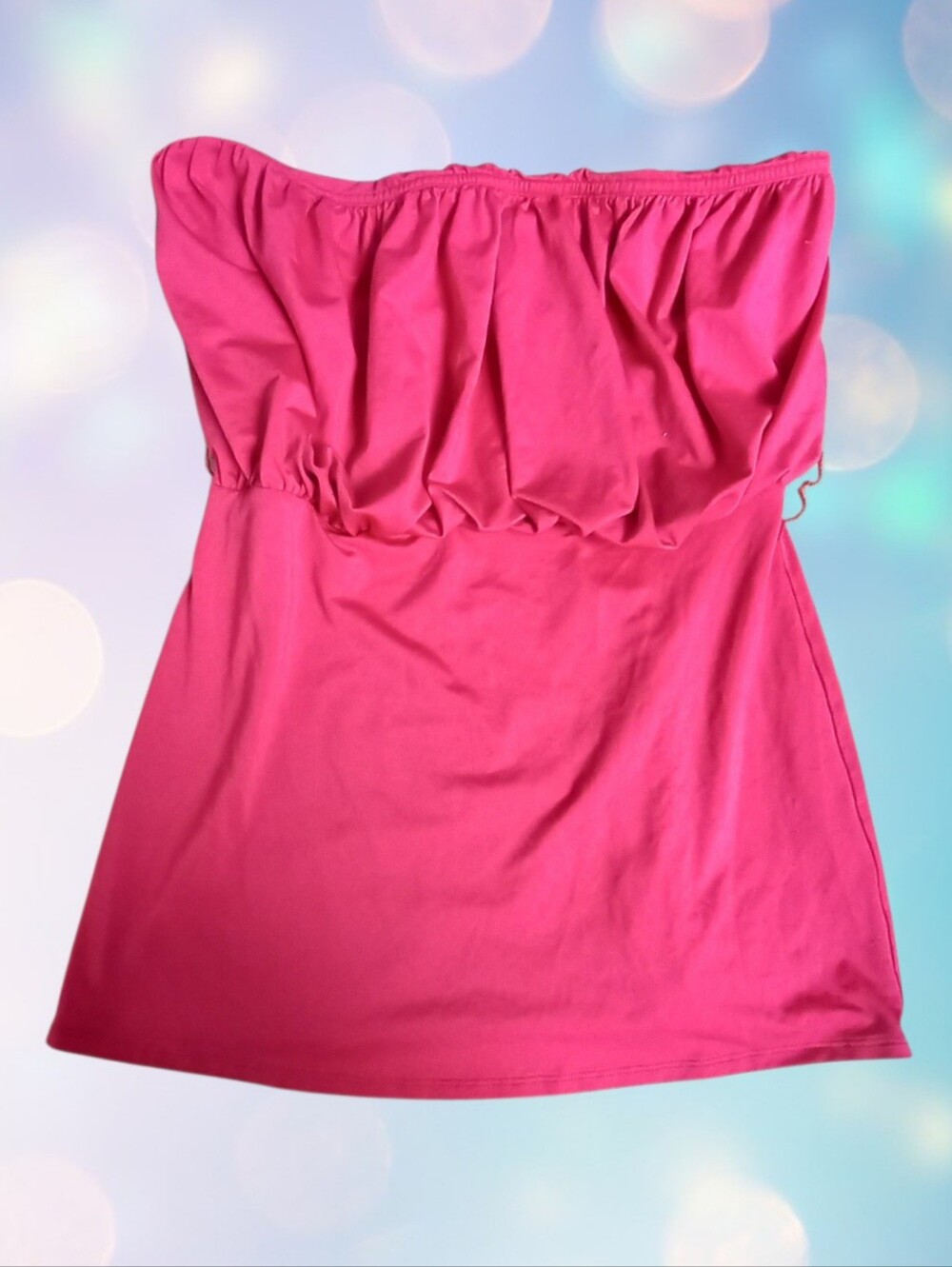 Strapless Hot Pink Tube Dress